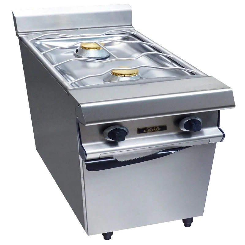 Fourneau à Gaz 2 Feux Nus 6 kW sur placard fermé Promotion Saisonnière
