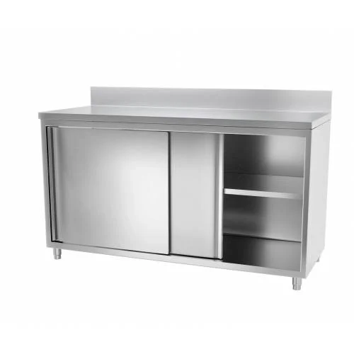 Vente Flash Armoire De Travail Inox Professionnelle Avec Rebord – 1400 X 700 Mm