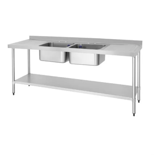 Vente Directe Plonge professionnelle 2 cuves 2100mm - Vogue