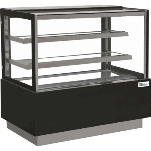 Vitrine Pâtisserie Réfrigérée Vitrage Droit – Capacité Géante 580 Litres Usine Directe