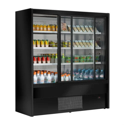 Vitrine murale réfrigéré - libre-service - 1200 mm - avec portes Coulissantes - Zoin Cervinho Marque