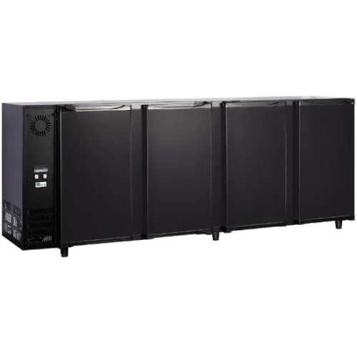 Arrière-bar 4 portes pleines sans groupe – 597L, stockage XXL CHR Acheter En Ligne