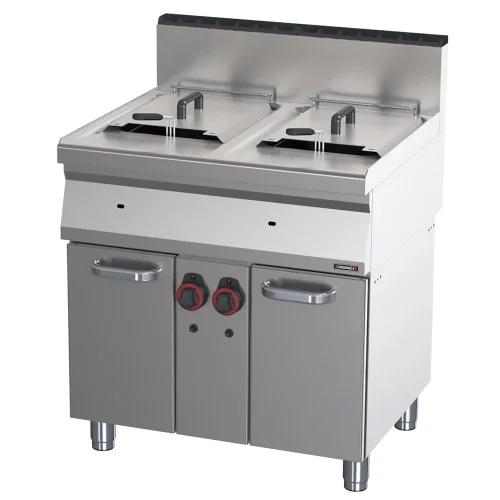 Friteuse gaz avec soubassement 2x15 litres 80 Offre Spéciale