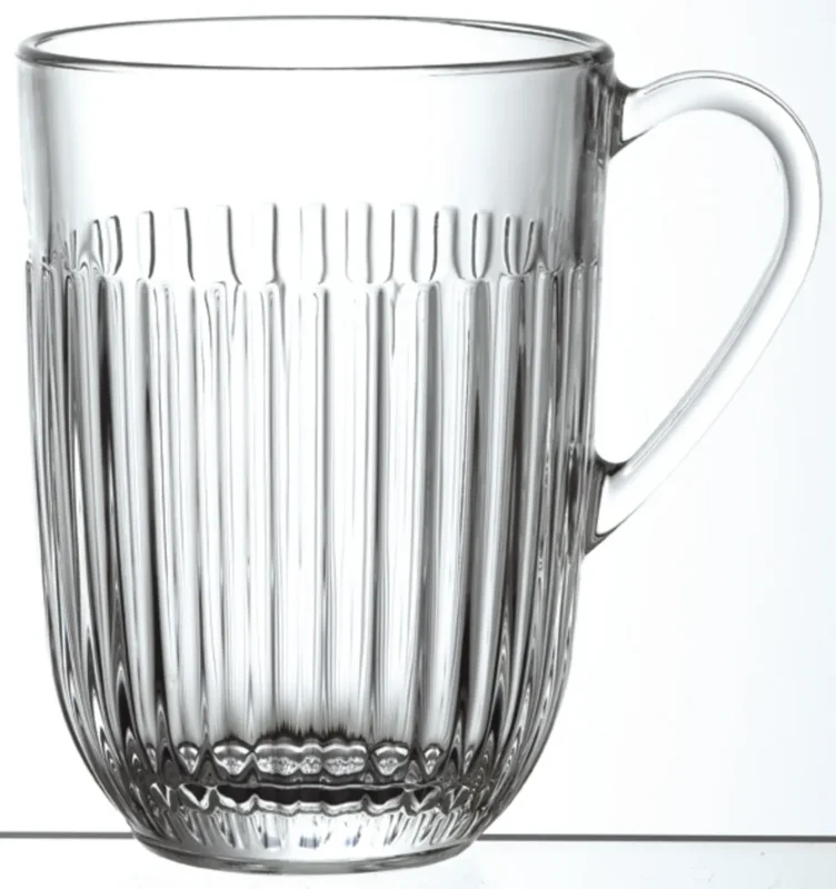 Prix Cassé Mug transparent verre pressé 36 cl Ø 8,5 cm Ouessant La Rochere