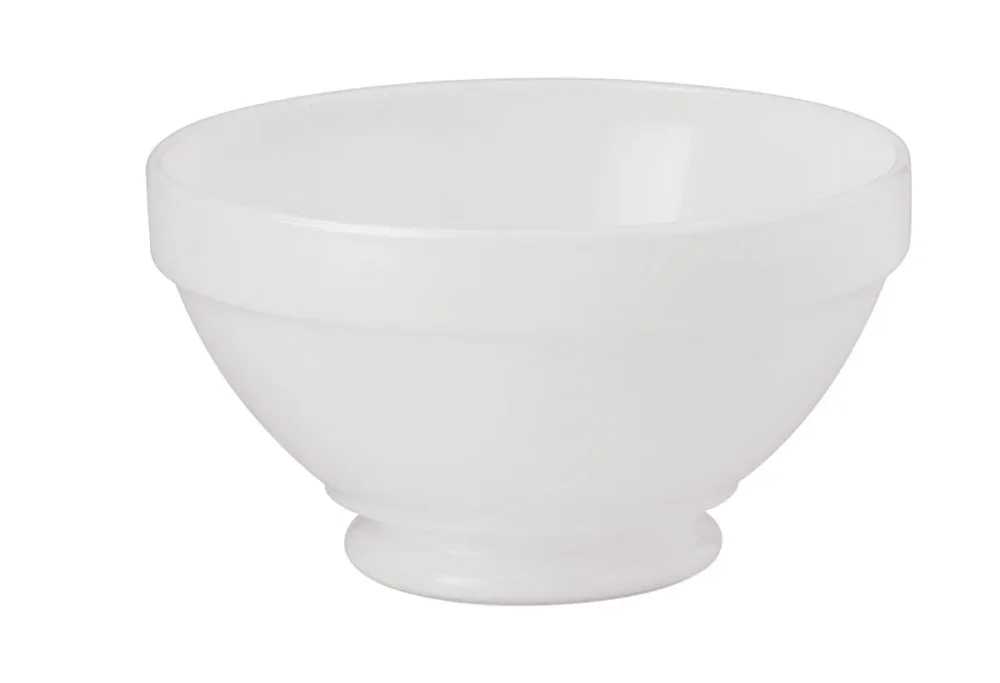 Authentique Bol rond blanc verre opal 51 cl Ø 13,2 cm Restaurant Arcoroc