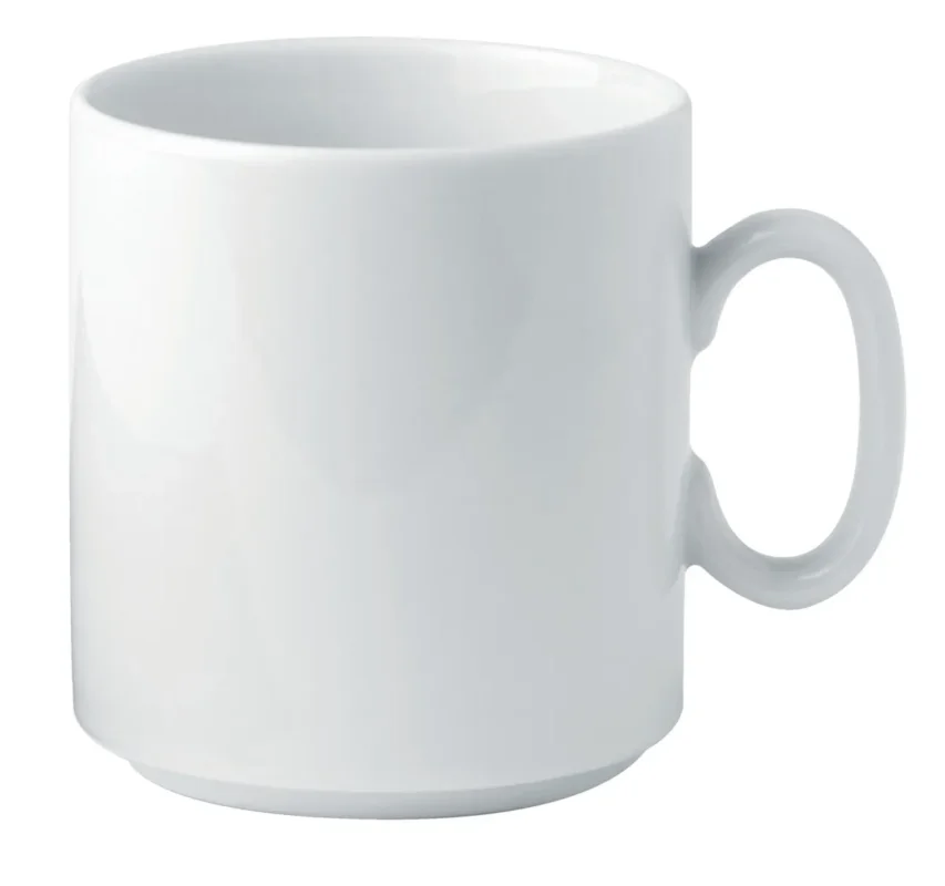 Mug rond blanc porcelaine 30 cl Ø 8 cm K Pro.mundi Expédié Aujourd’hui