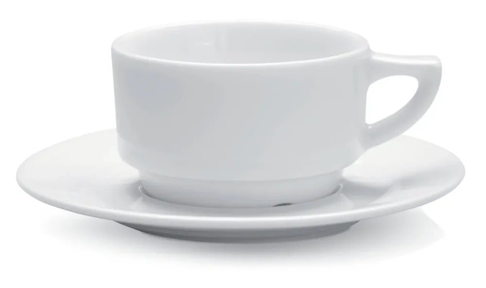 Tasse à thé rond blanc porcelaine 23 cl Ø 9 cm Cafett Pro.mundi Paiement Sécurisé