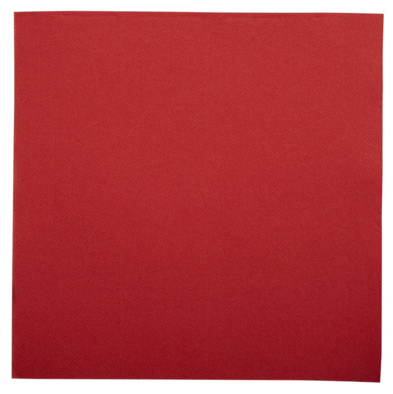Marque Serviette rouge ouate de cellulose 38x38 cm Lisah Pro.mundi (50 pièces)