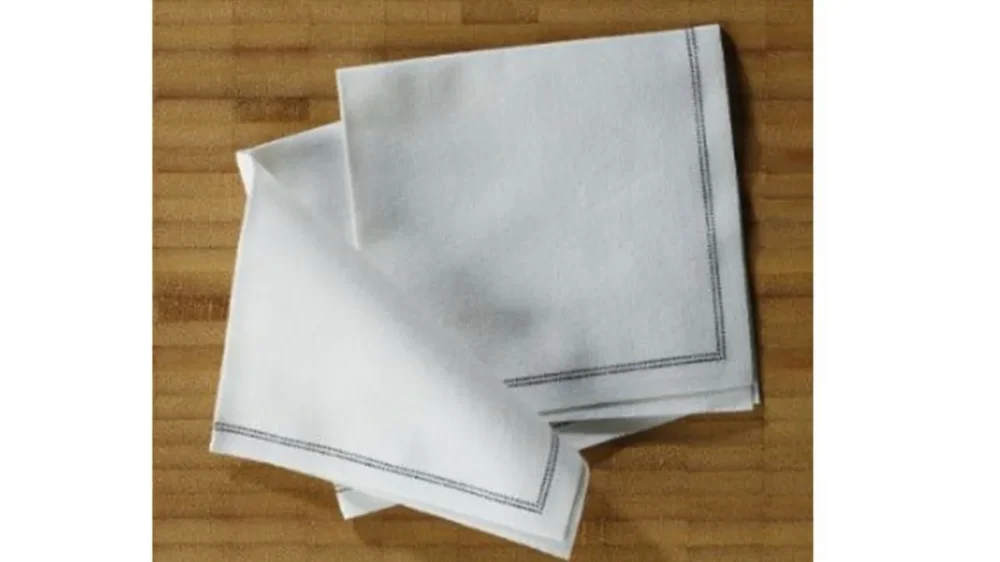 Paquet 25 serviettes cocktail blanc coton 20x20 cm pliée en 4 Oxstal Pro.mundi Nouvel Arrivage