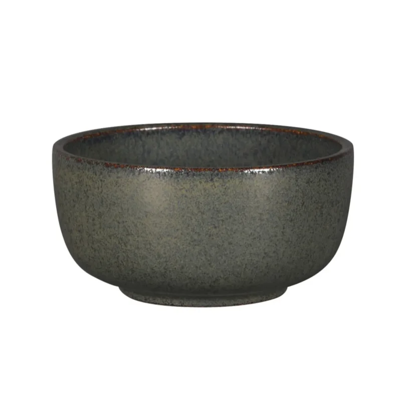 Bol rond noir porcelaine vitrifiée Ø 12 cm Rakstone Ease Rak Authentique