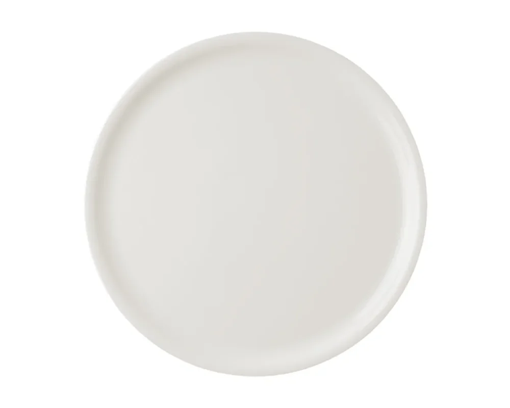 Promotion Saisonnière Assiette à pizza rond ivoire porcelaine vitrifiée Ø 33 cm Banquet Rak