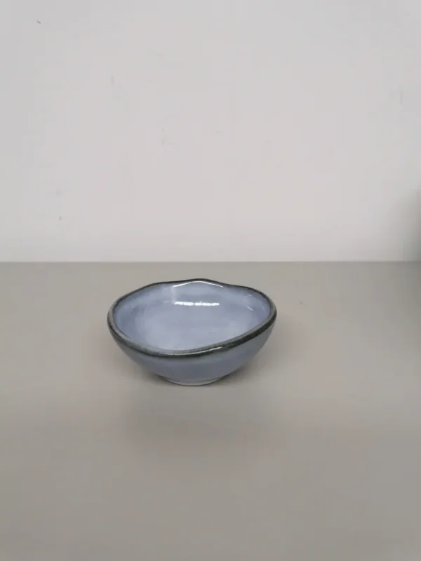 Meilleur Choix Coupelle organique rond bleu grès émaillé Ø 8,3 cm Sky Pro.mundi