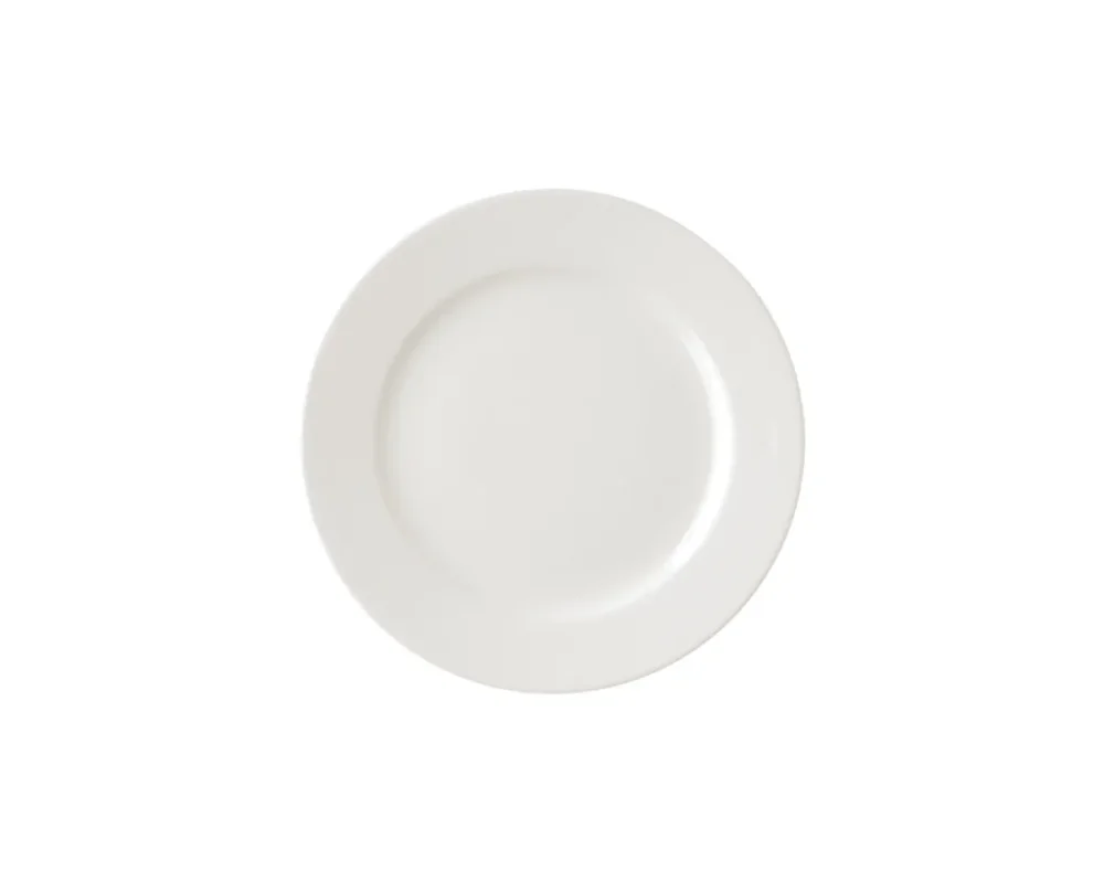 Assiette plate rond ivoire porcelaine vitrifiée Ø 21 cm Banquet Rak Dernier Modèle