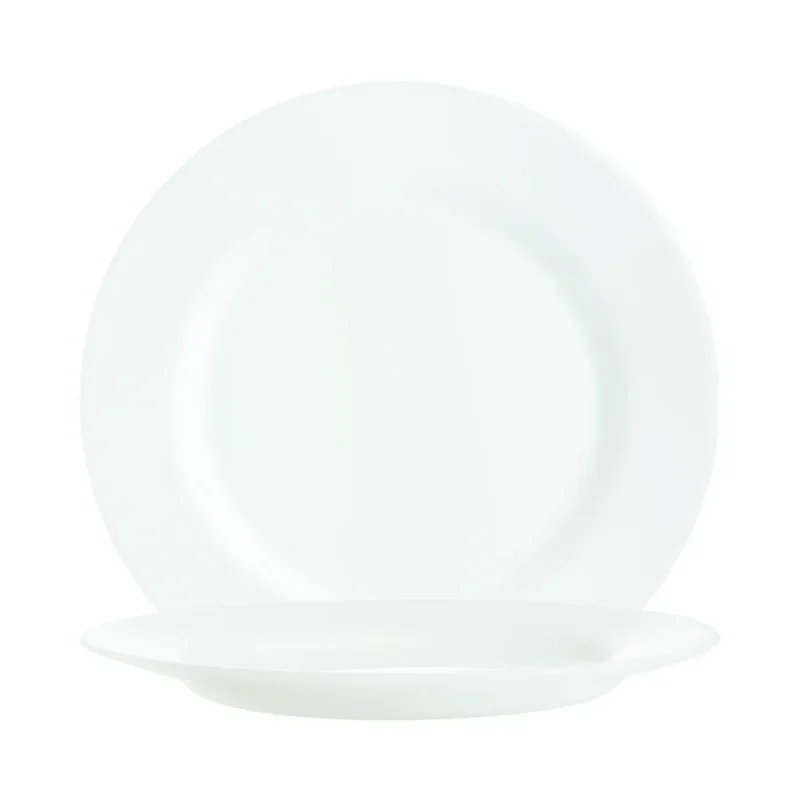 Assiette plate rond blanc verre opal Ø 15,5 cm Nova Aquitania Arcoroc Prix Choc