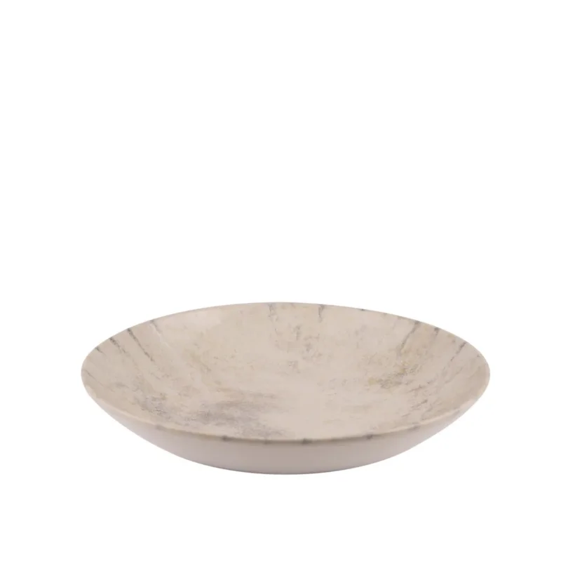 Assiette coupe creuse gris grès émaillé Ø 22 cm Sirocco Accolade Solde