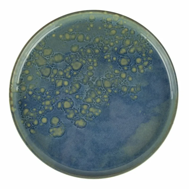 Assiette plate rond bleu grès émaillé Ø 28 cm Magic Accolade Prix Cassé