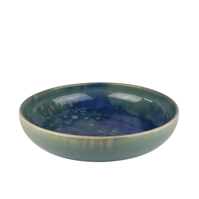 Assiette creuse rond bleu grès émaillé Ø 22 cm Magic Accolade Promotion