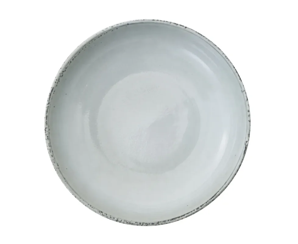 Réduction Assiette creuse rond gris grès émaillé Ø 22 cm Sky Pro.mundi