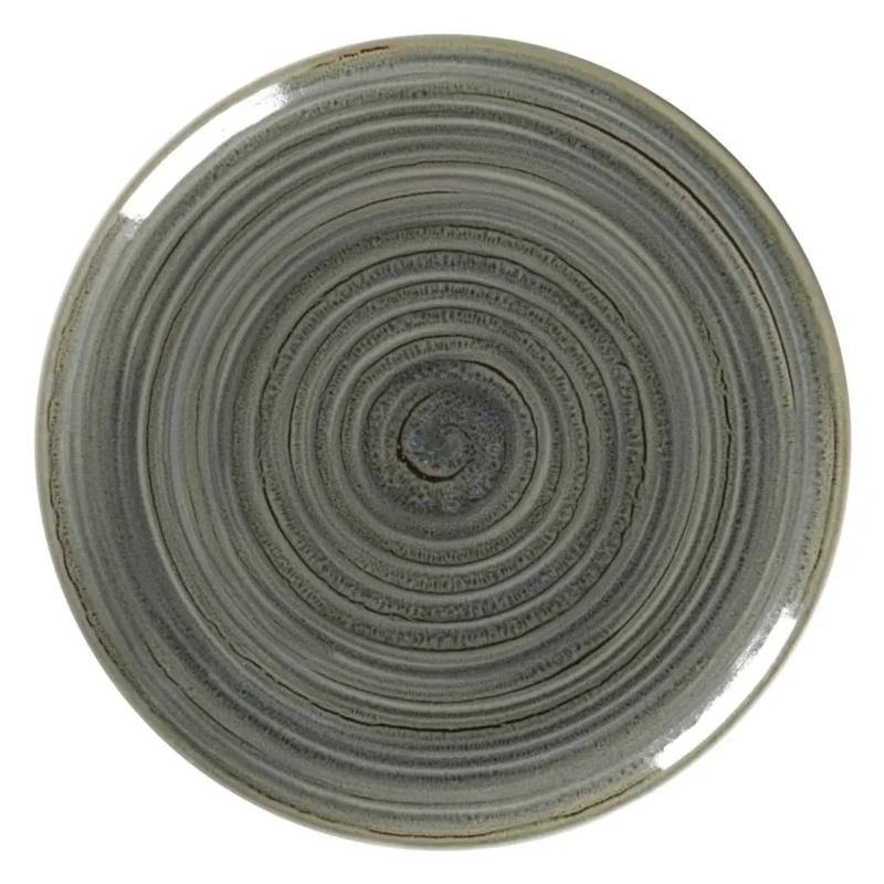 Assiette plate rond Peridot porcelaine vitrifiée Ø 24 cm Rakstone Spot Rak Remise