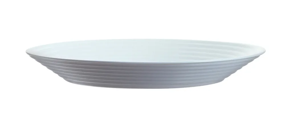 Assiette creuse rond blanc verre opal Ø 23,6 cm Stairo Arcoroc Dernière Chance
