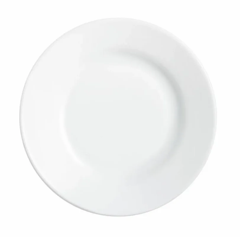 Assiette creuse rond blanc verre opal Ø 22,5 cm Restaurant Arcoroc Prix Promo