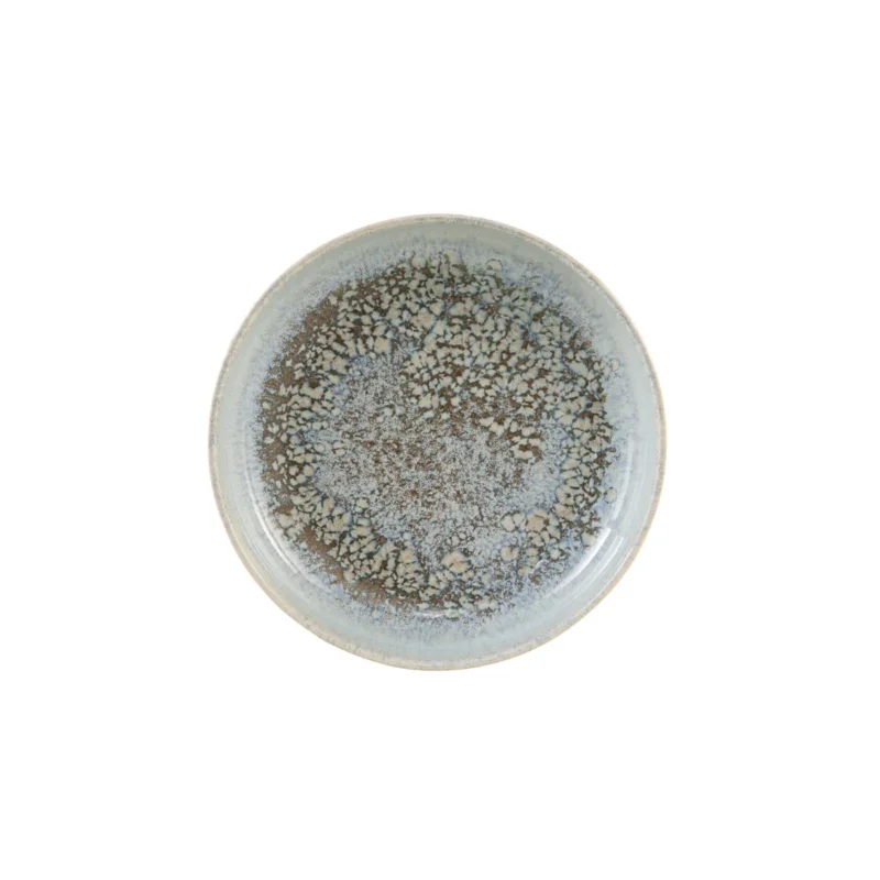 Assiette creuse rond gris grès émaillé Ø 22 cm Tropic Accolade Authentique
