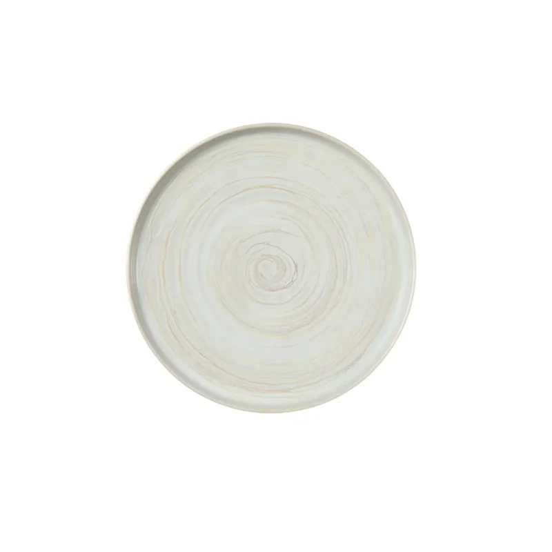 Assiette plate rond beige grès émaillé Ø 28 cm Aurora Accolade Offre Limitée