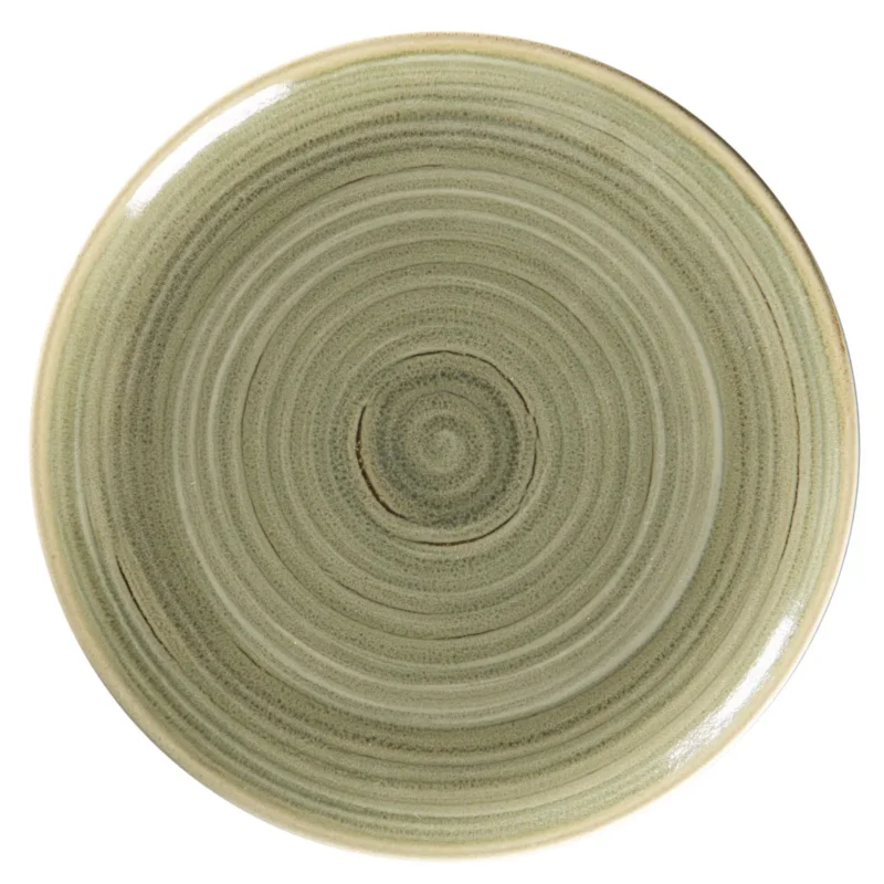 Réduction Assiette plate rond Emerald porcelaine vitrifiée Ø 24 cm Rakstone Spot Rak