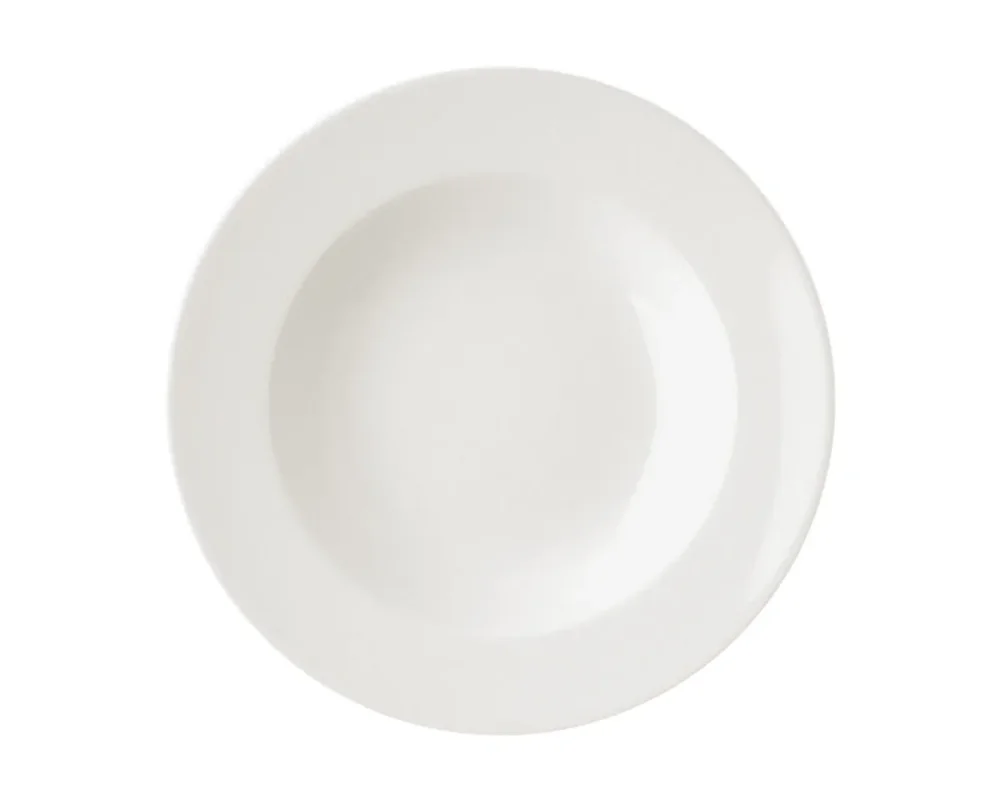 Assiette creuse rond ivoire porcelaine vitrifiée Ø 30 cm Banquet Rak Solde