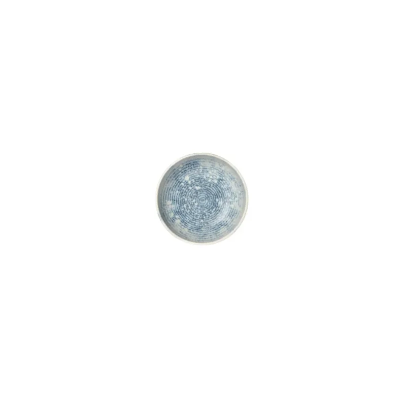 Livraison Gratuite Coupelle rond bleu grès émaillé Ø 12 cm Ice Accolade