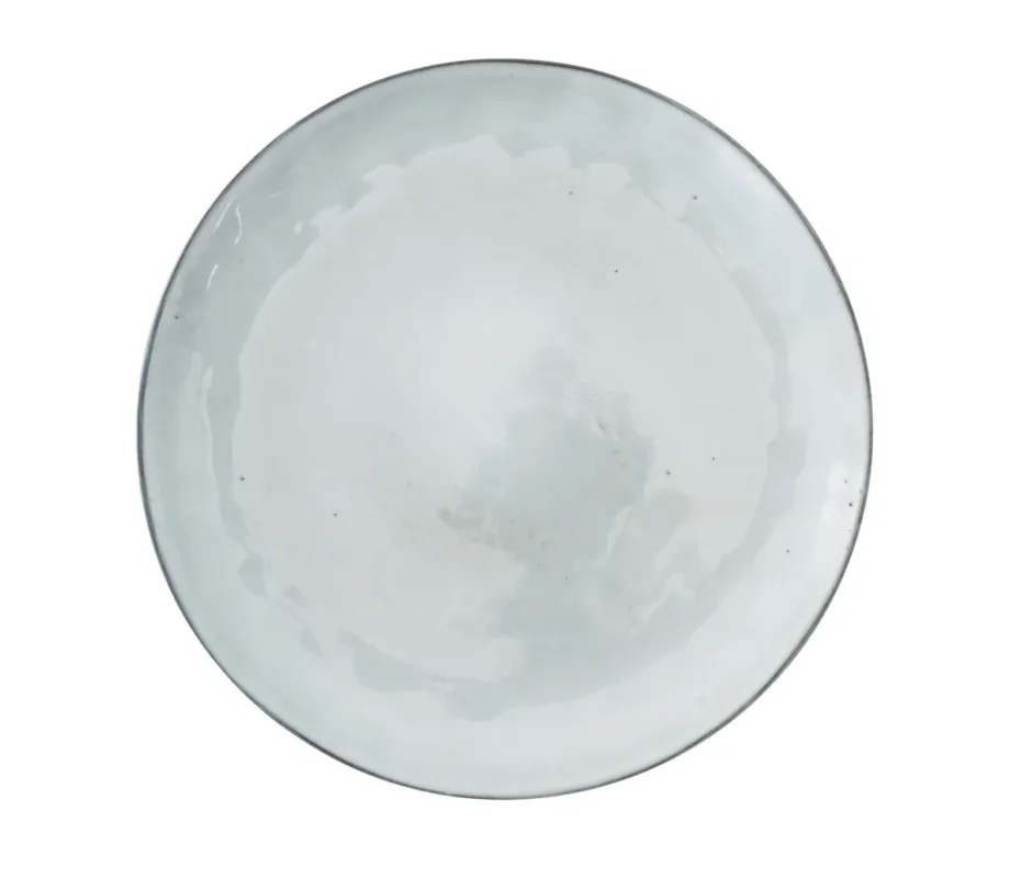 Expédition Rapide Assiette plate rond gris grès émaillé Ø 20 cm Sky Pro.mundi