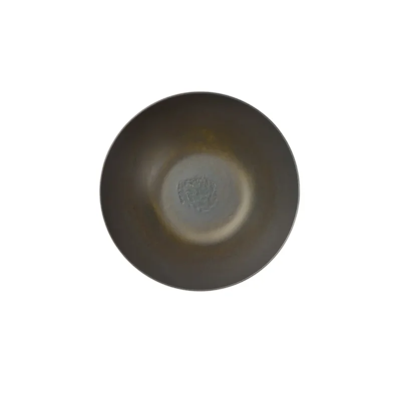 Jusqu’à Épuisement Des Stocks Assiette bowl rond gris brun grès émaillé Ø 24 cm Enigma Accolade
