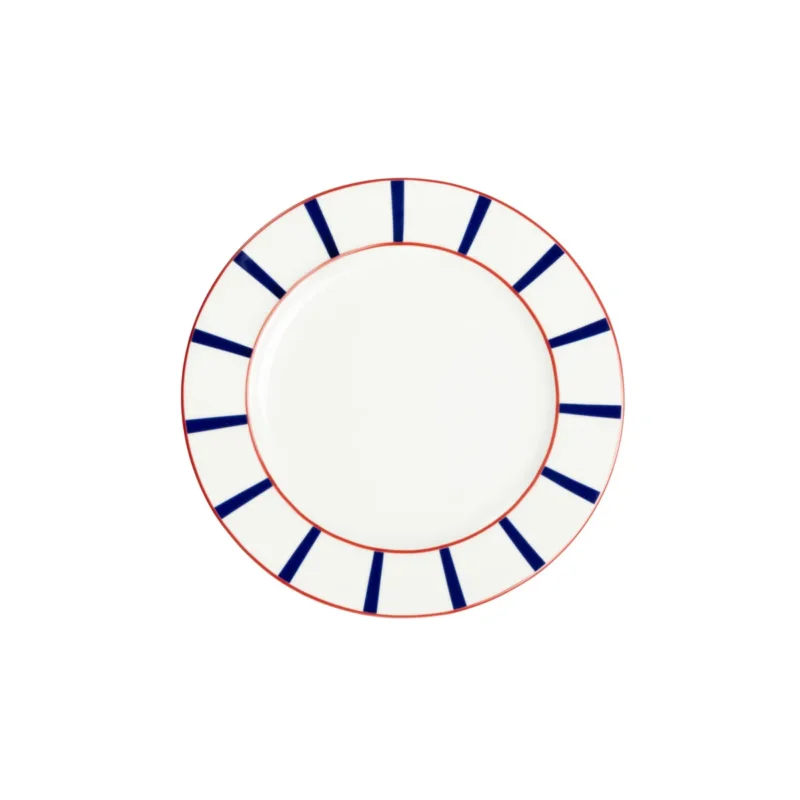Assiette plate avec aile blanc porcelaine Ø 21 cm Ama Accolade Paiement Sécurisé