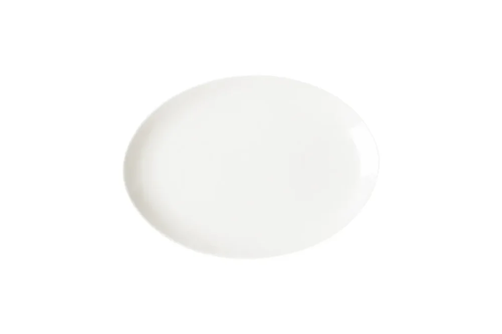 Plat ovale ivoire porcelaine vitrifiée 21x15 cm Nano Rak Produit De Marque