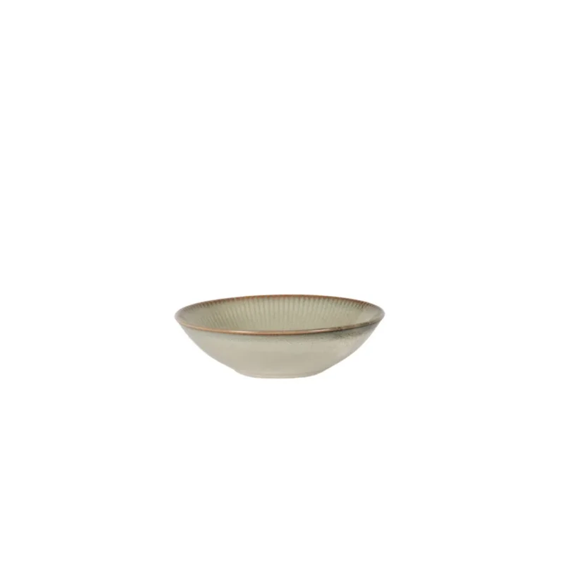 Assiette coupe creuse gris bleu porcelaine Ø 18 cm Serena Pro.mundi Prix Promo