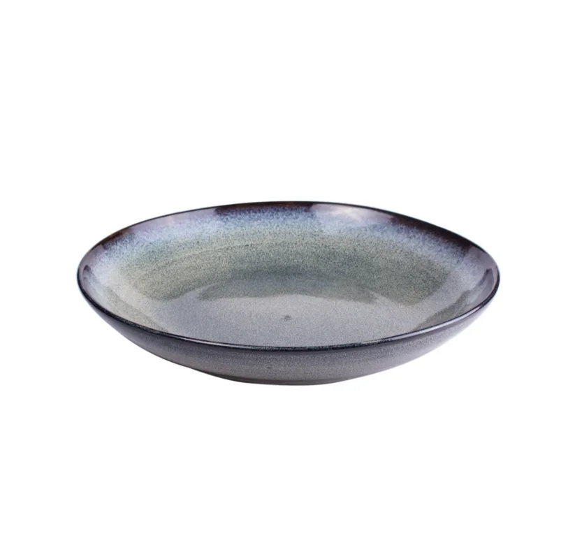 Assiette coupe creuse rond gris grès émaillé Ø 23 cm Galaxy Pro.mundi Populaire