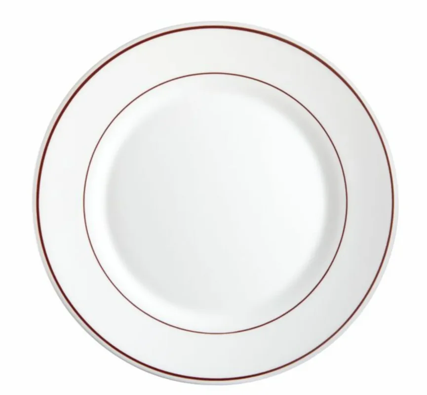 Assiette plate rond blanc verre opal Ø 23,5 cm Restaurant Filet Bordeaux Arcoroc Populaire