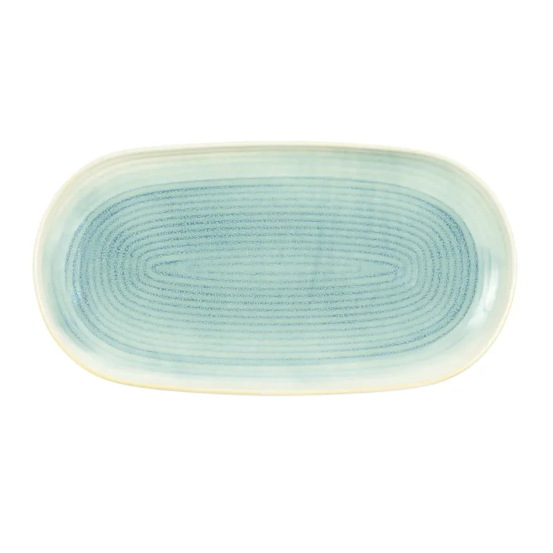 Petit Prix Assiette de présentation ovale ivoire grès émaillé 33,5 cm Pacific Pro.mundi
