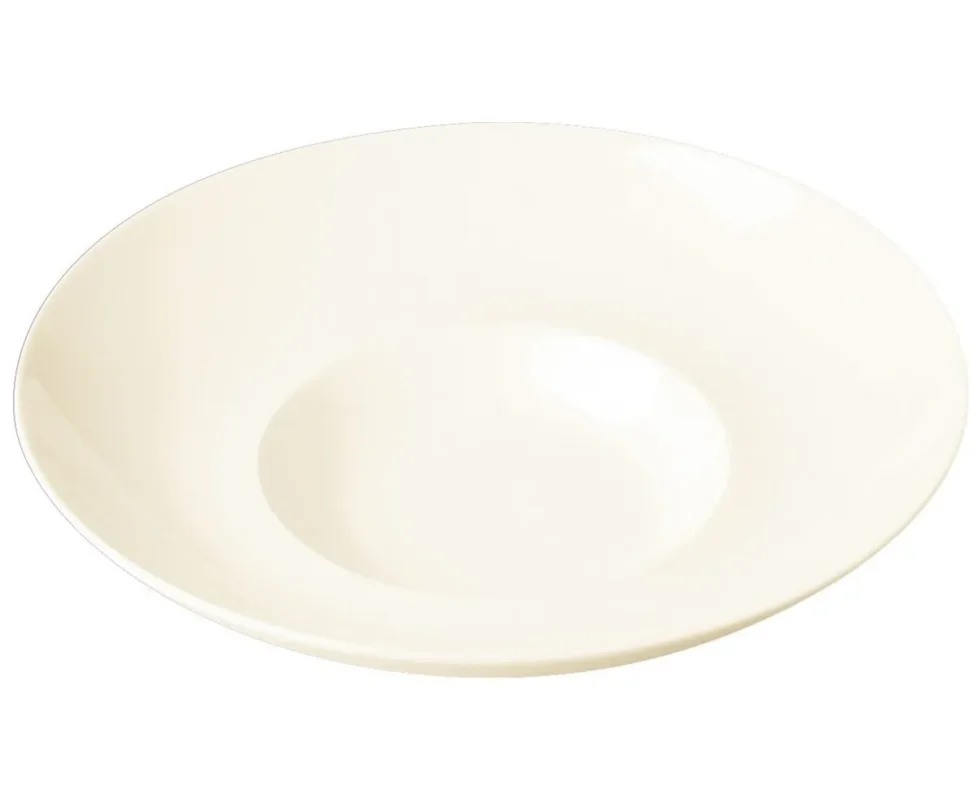 Assiette creuse gourmet rond ivoire porcelaine vitrifiée Ø 29 cm Fine Dine Rak Offre Exclusive
