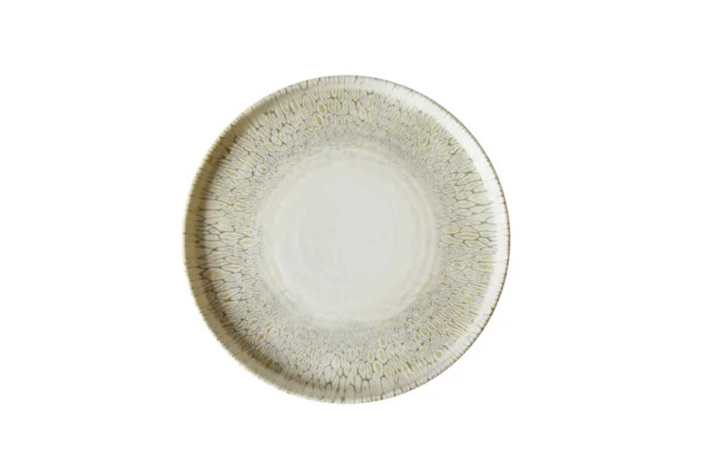 Assiette à bord droit beige porcelaine vitrifiée Ø 26 cm Butterfly Dudson Offre Limitée