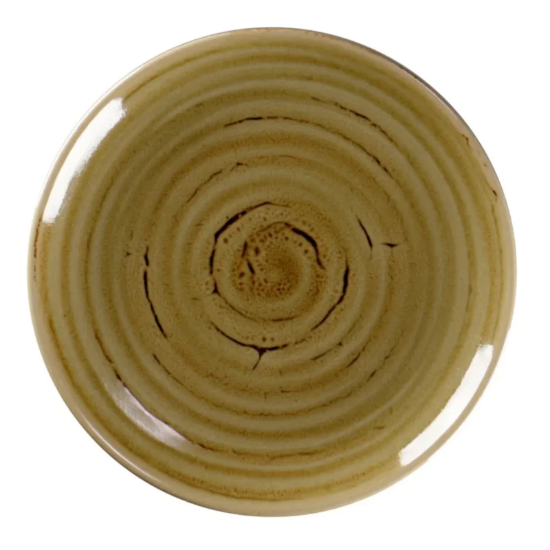 Pas Cher Assiette coupe plate rond Garnet porcelaine vitrifiée Ø 15 cm Rakstone Spot Rak