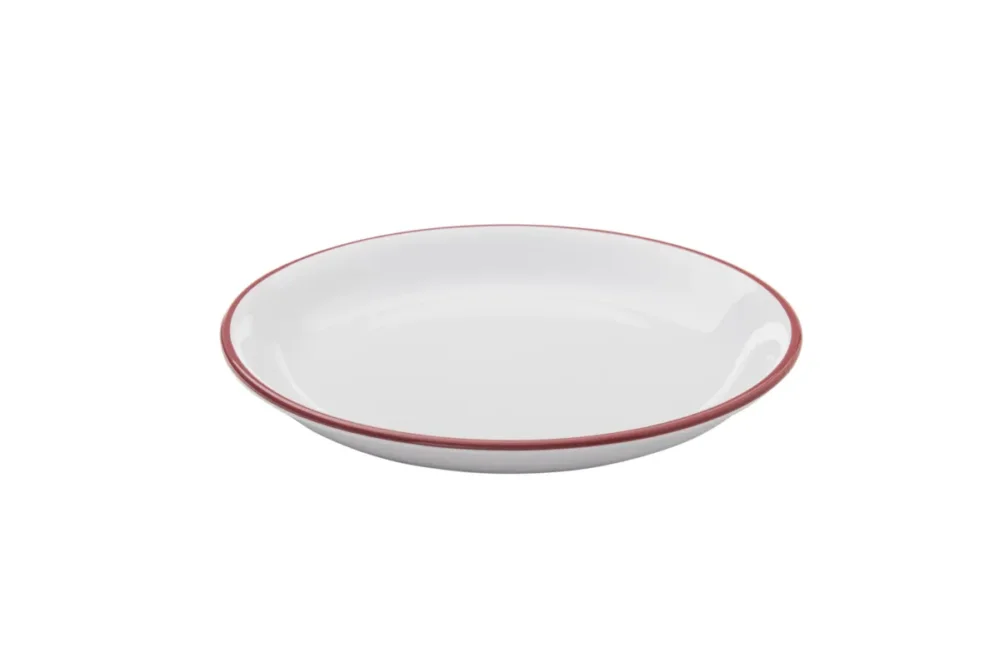 Assiette coupe plate rond blanc grès émaillé Ø 20,5 cm Bistrot Pro.mundi Bon Marché