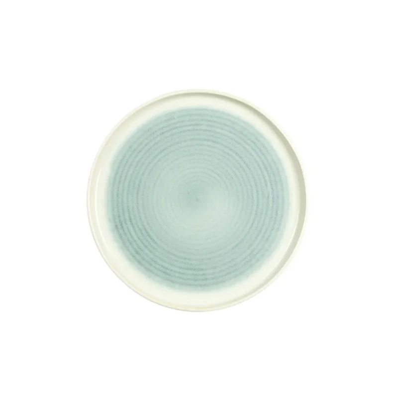 Assiette plate rond ivoire grès émaillé Ø 17 cm Pacific Pro.mundi Prix Réduit