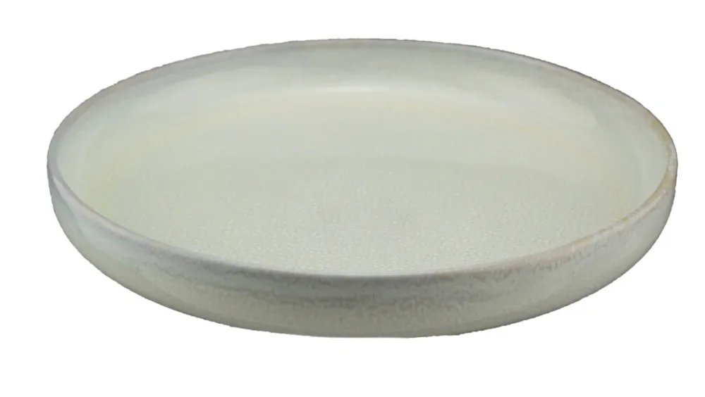 Assiette plate rond Beige rosé grès émaillé Ø 21,4 cm Pearl Pro.mundi Vente Flash