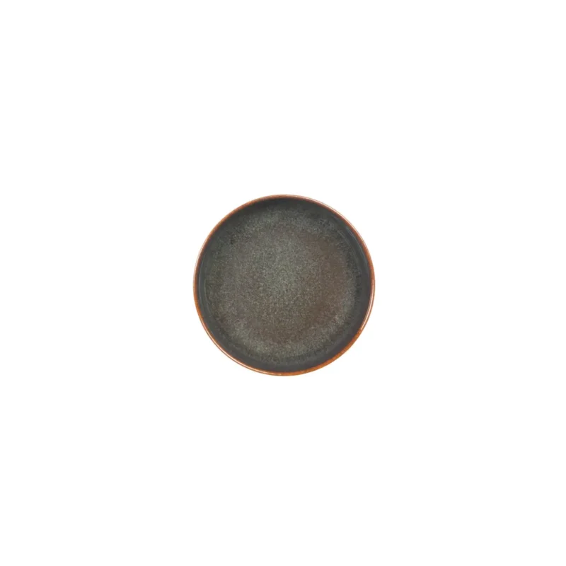 Coupelle rond Marron Bleu grès émaillé Ø 16 cm Amber Accolade Bon Marché