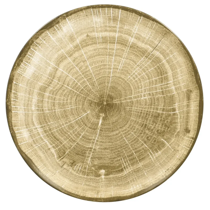 Assiette coupe plate rond moss porcelaine vitrifiée Ø 26,7 cm Woodart Rak Jusqu’à Épuisement Des Stocks