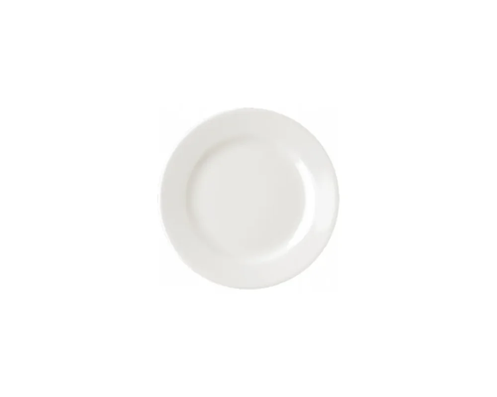 Offre Limitée Assiette plate rond ivoire porcelaine vitrifiée Ø 17 cm Banquet Rak