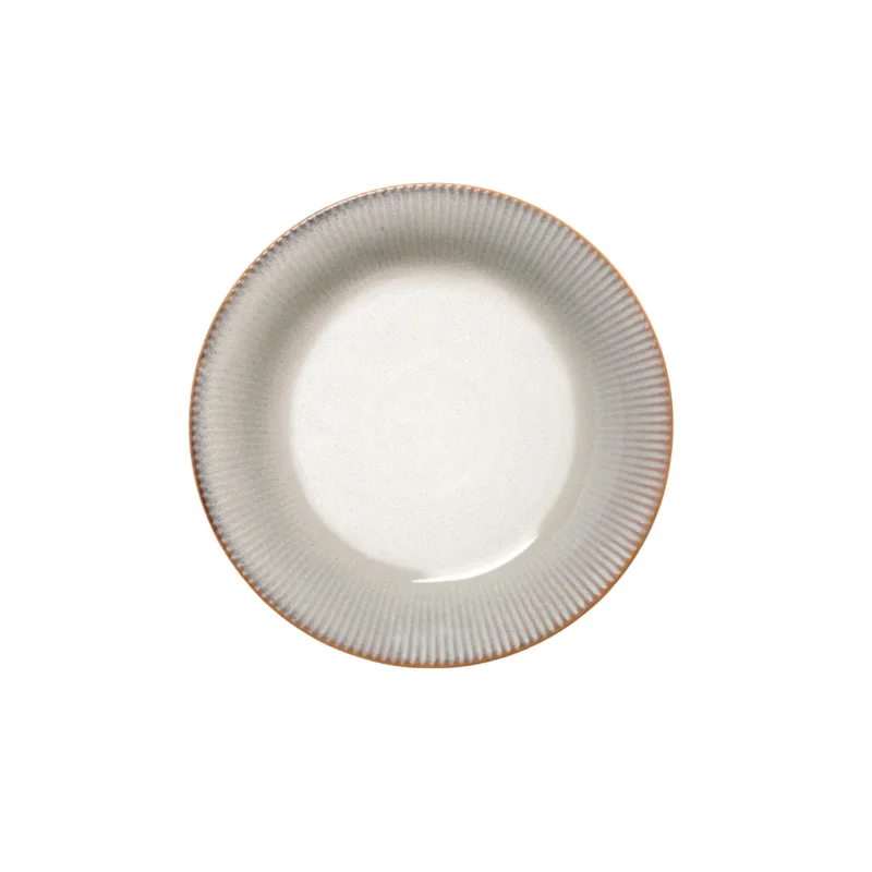 Remise Assiette coupe plate gris bleu porcelaine Ø 23,5 cm Serena Pro.mundi
