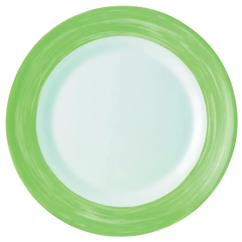Assiette creuse rond vert verre opal Ø 22,5 cm Brush Arcoroc Jusqu’à Épuisement Des Stocks