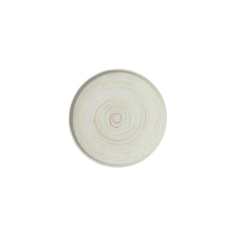 Assiette plate rond beige grès émaillé Ø 22 cm Aurora Accolade Soldes